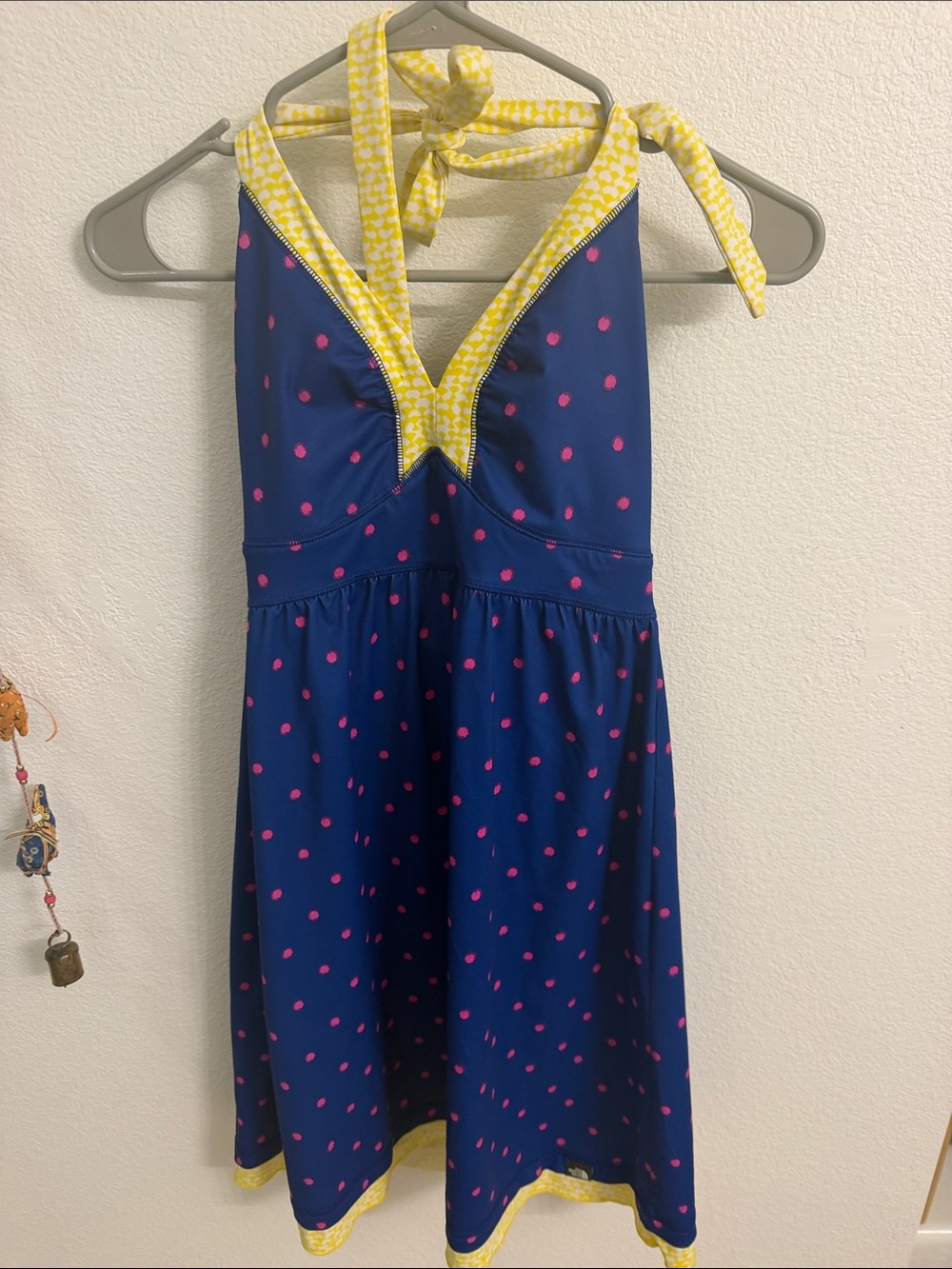 The North Face Navy Blue Halter Backless Swim Dress/ cover up